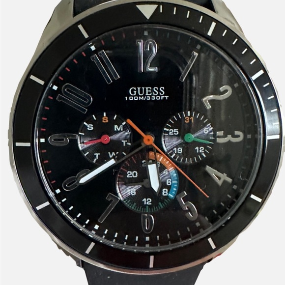 Lot of 4 men’s guess watch 100m silicon bandBRAND NEW NEED BATTERIES NO BOX - Picture 10 of 13